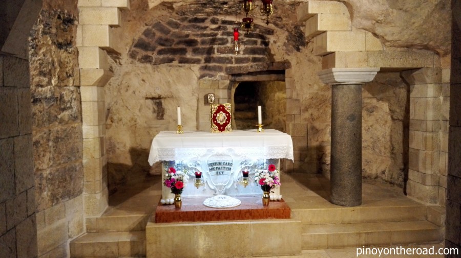 The Grotto of the Annunciation where angel Gabriel appeared before Mary 