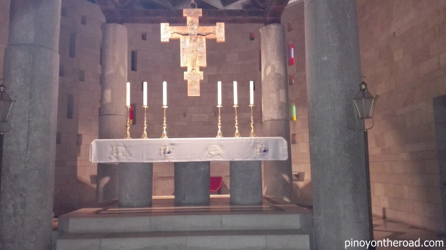 The Main Altar in the Second Level of the Church of the Annunciation
