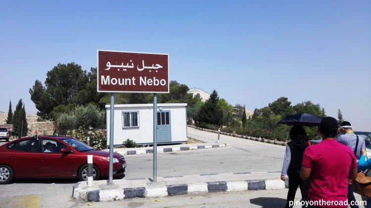 Signage of Mt. Nebo