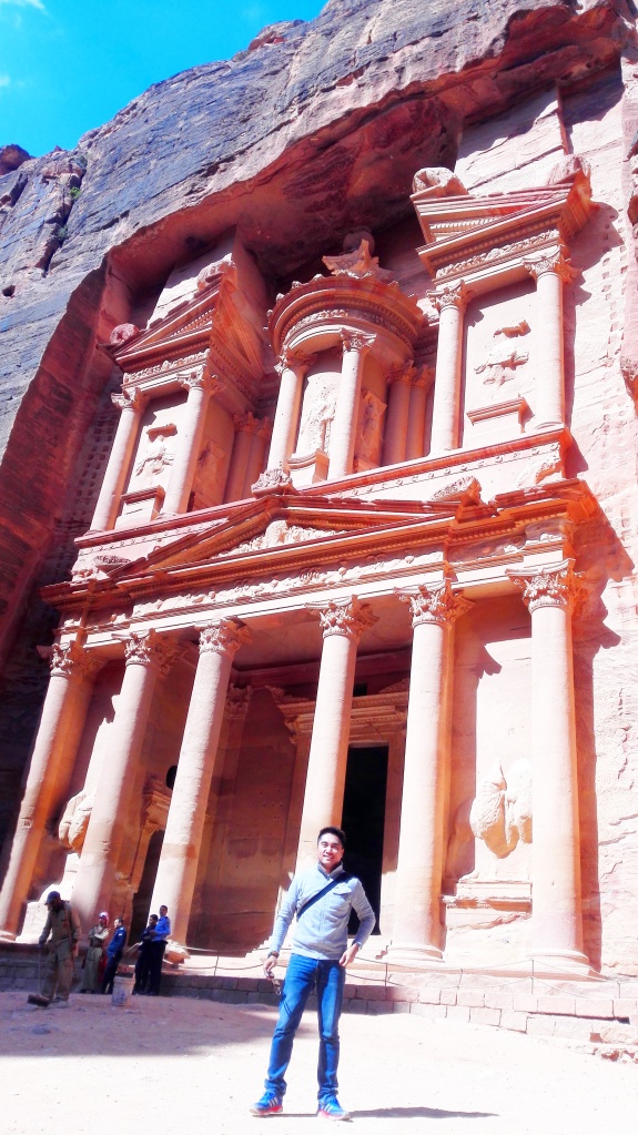 In front of the Trasury, Petra