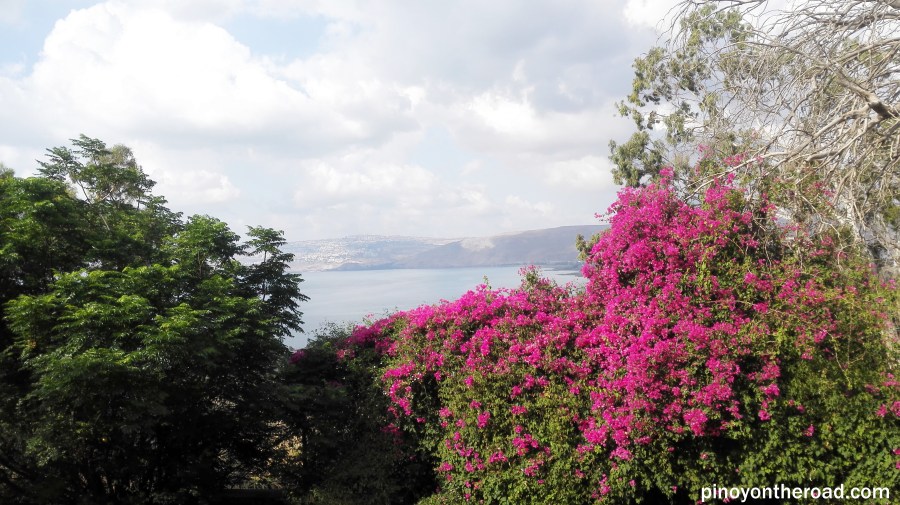Sea of Galilee as seen from Mount of Beatitudes